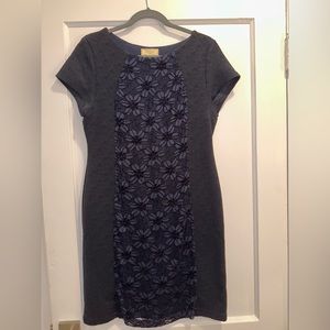ANTHROPOLOGY NAVY BODYCON MINI DRESS
